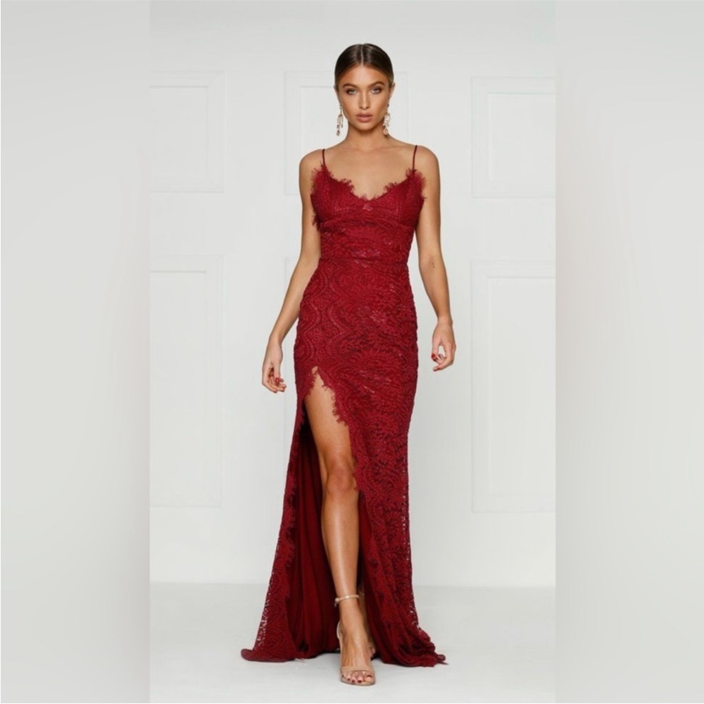 Alamour the label red lace dress